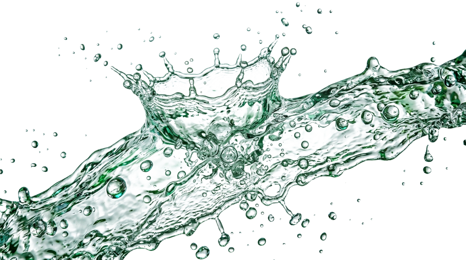 Chorro de agua cristalina pura Leaf Water