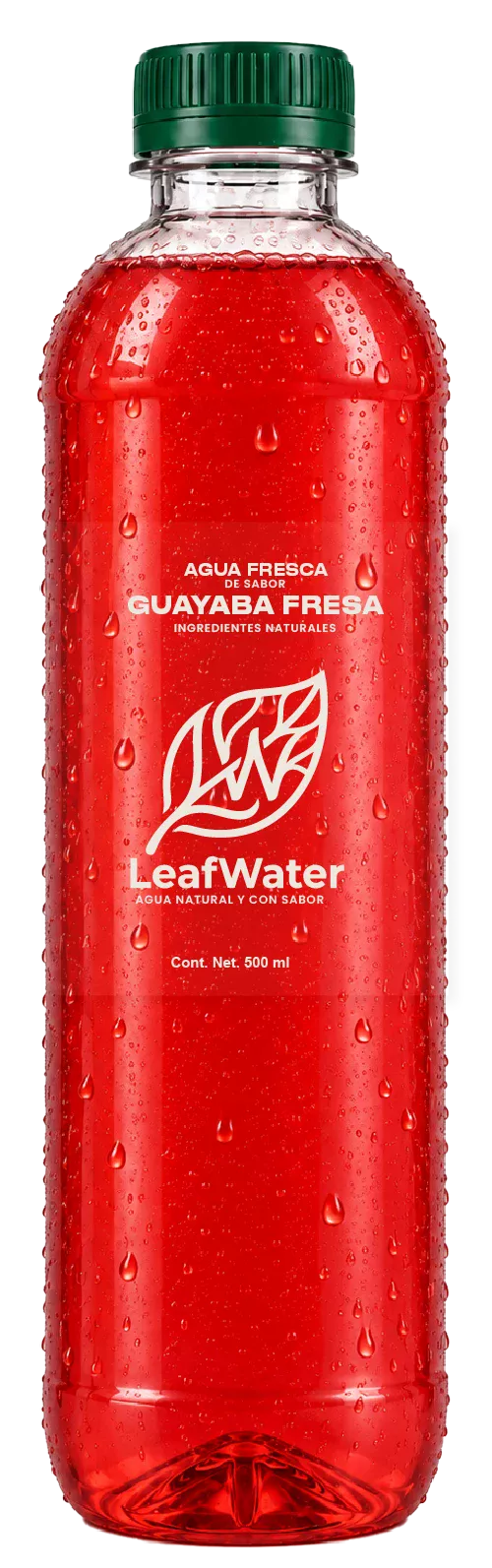 Botella Leaf Water sabor Guayaba Fresa