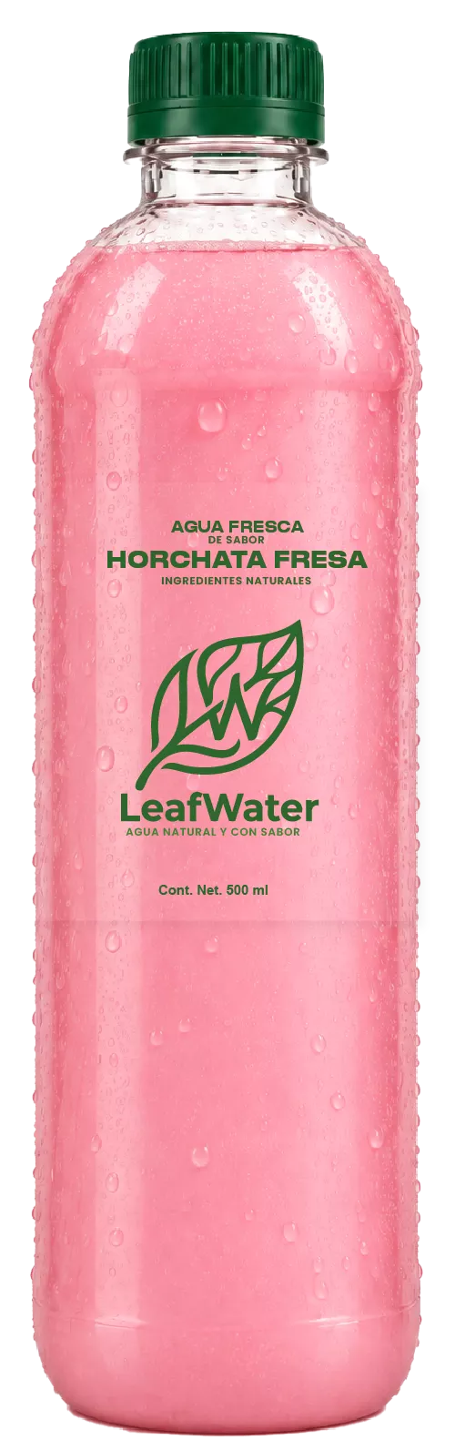 Botella Leaf Water sabor Horchata Fresa