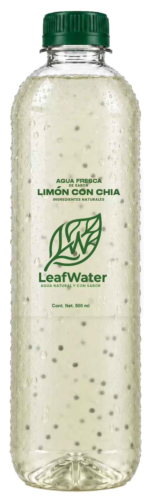 Botella Leaf Water sabor Limón Chía